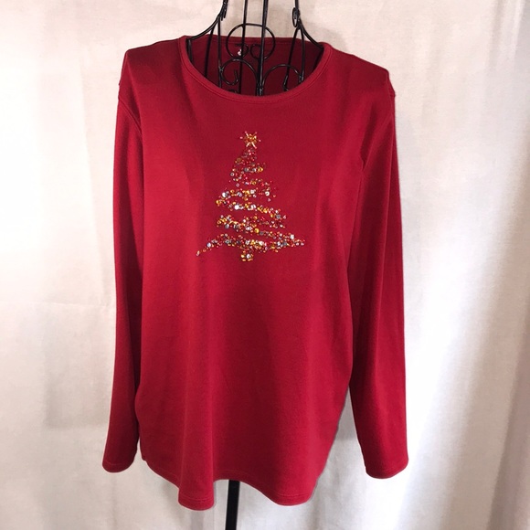 Designers Original red Christmas tee  ~. Lg - Picture 1 of 6